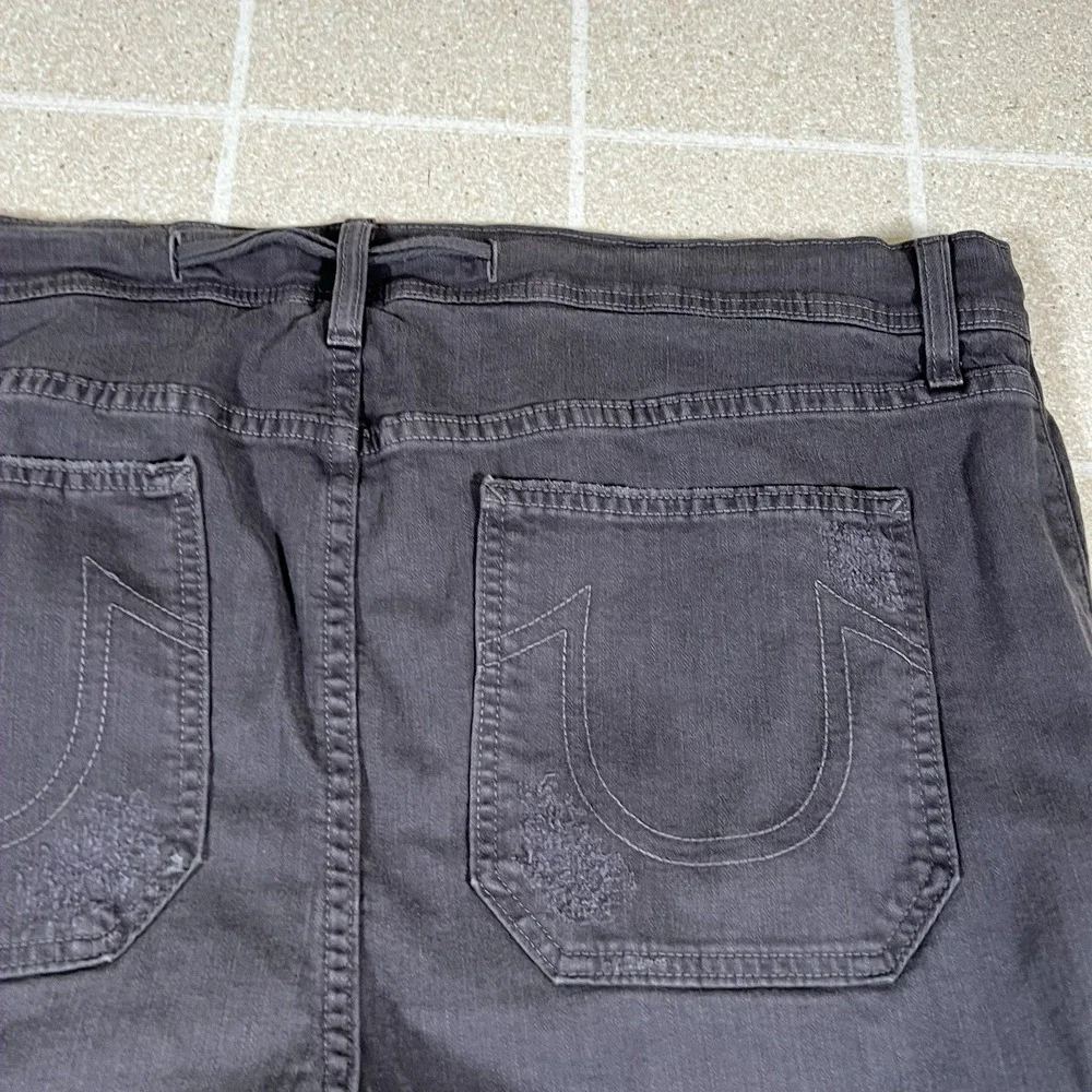 True Religion Distressed Jeans Grey Size 38